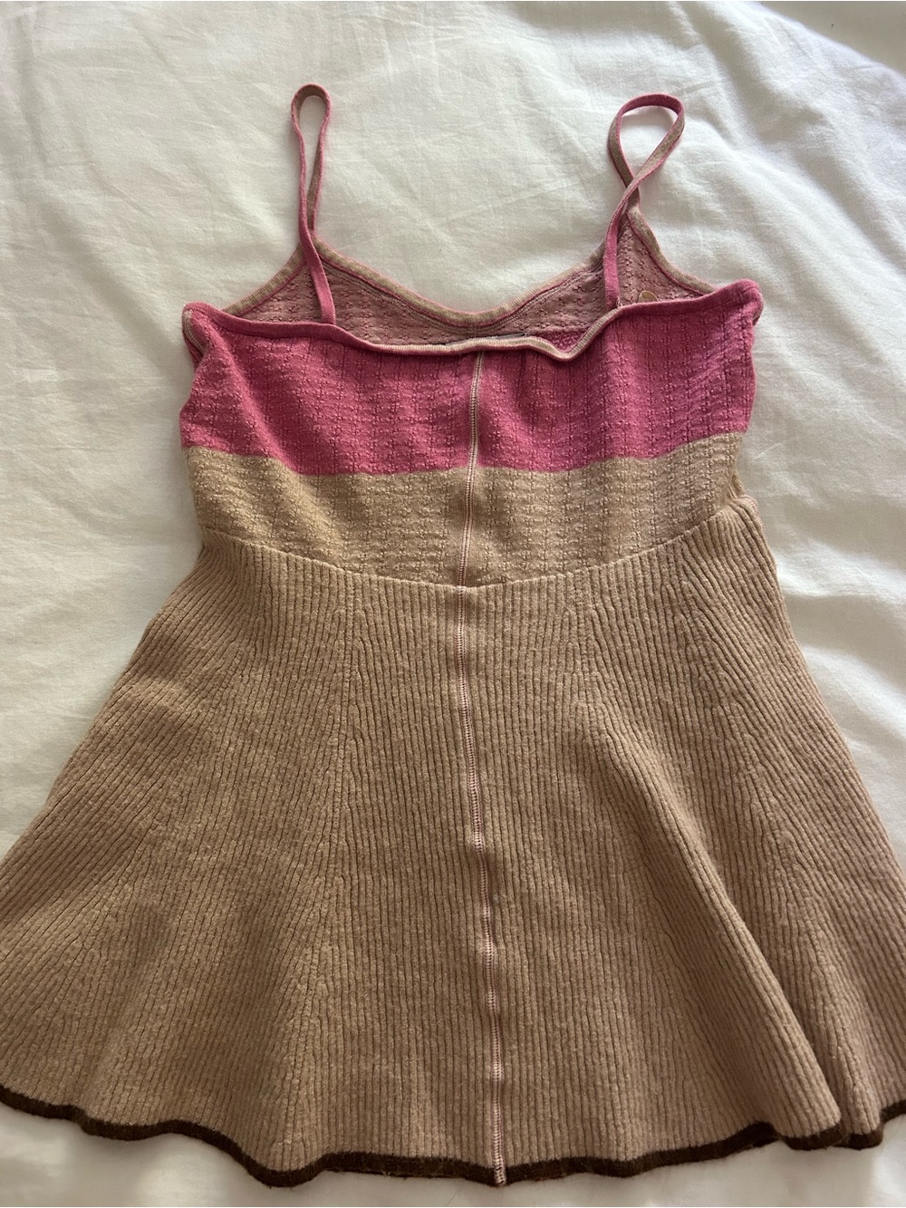 Marc Jacobs Pink and Beige Knit Tank Dress - Picture 4 of 5